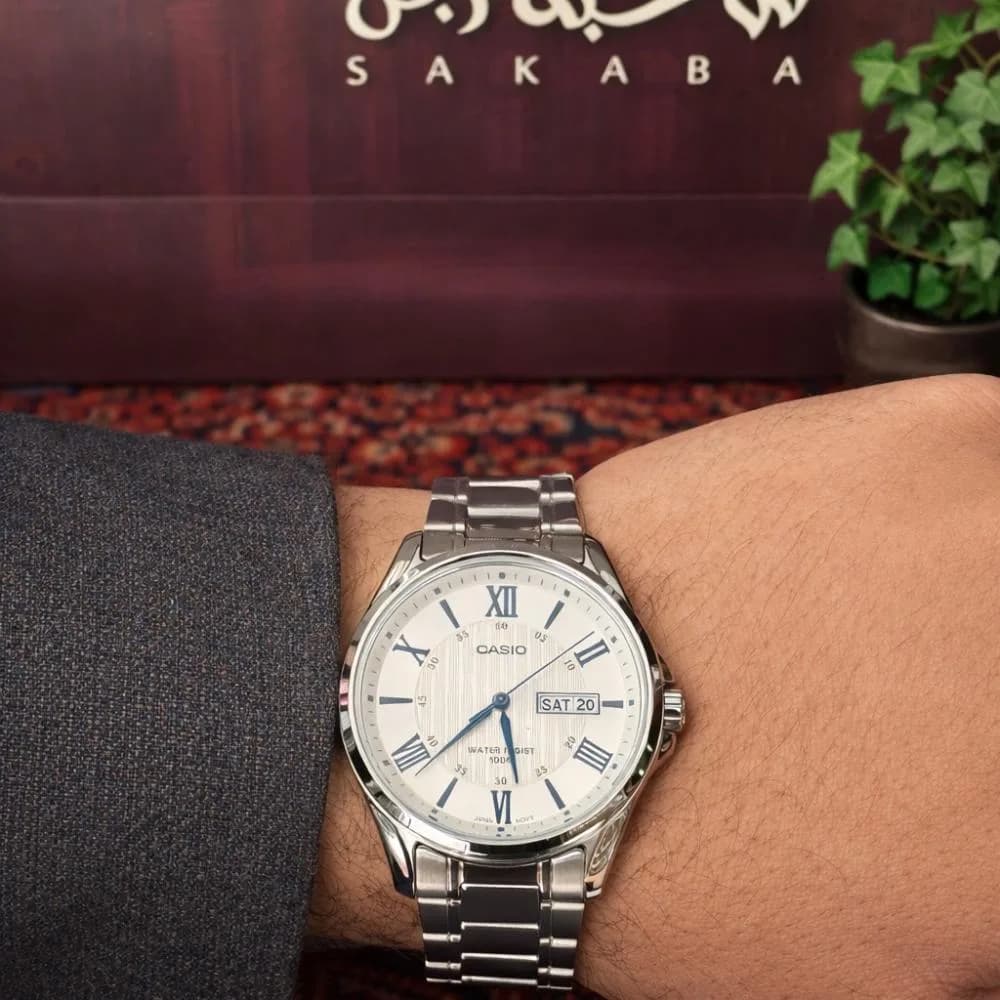 صورة ساعة كاسيو رجالية بسوار معدني