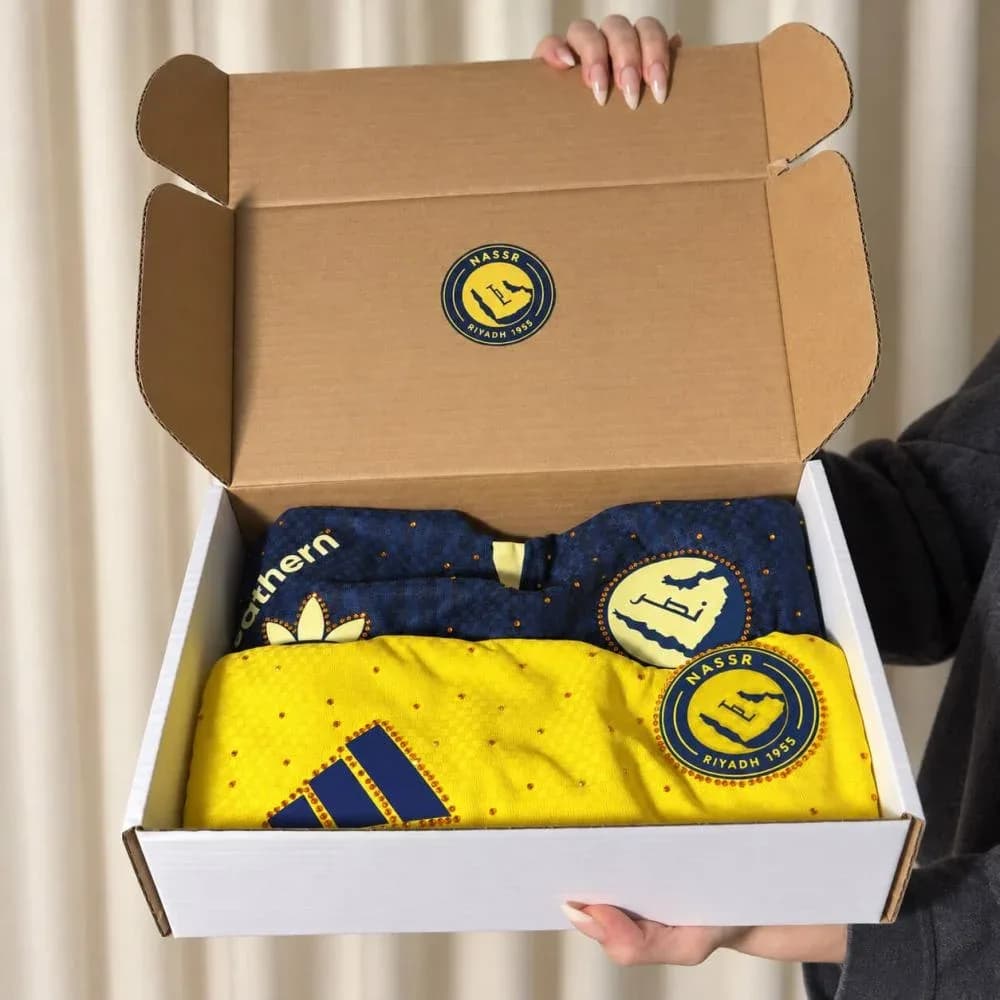 صورة بكج قميصي النصر بالفصوص مع بوكس هدية