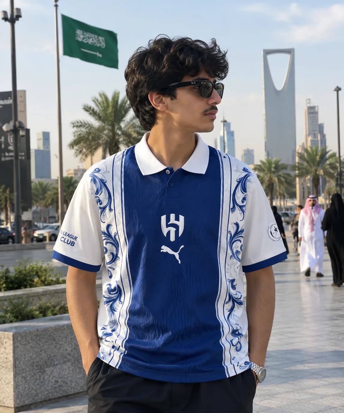 صورة تيشرت الهلال كلاسيك بتصميم خاص